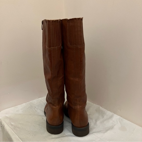Enzo Angiolini Eashobi tall brown leather riding style boots 7M - Picture 5 of 11